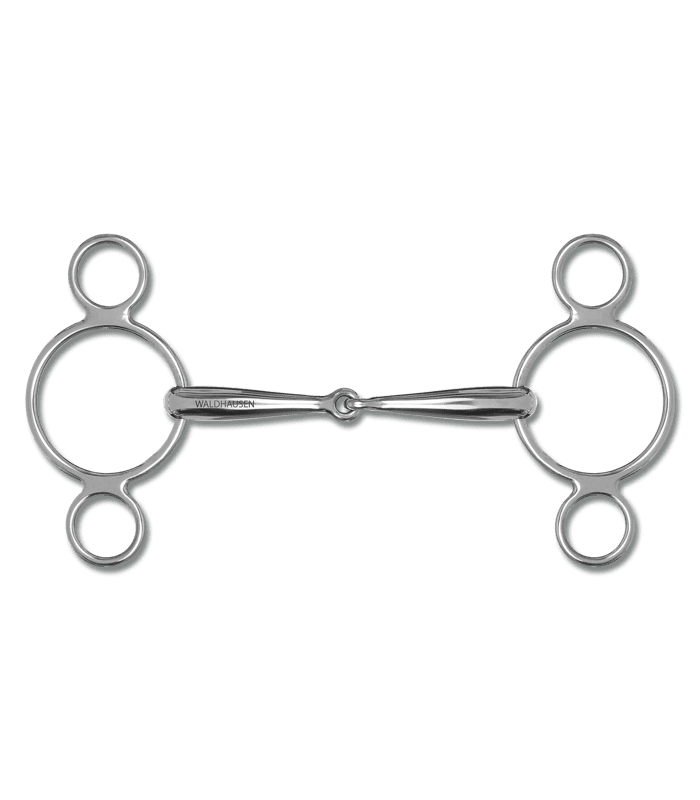 Single-jointed three ring bit, solid
