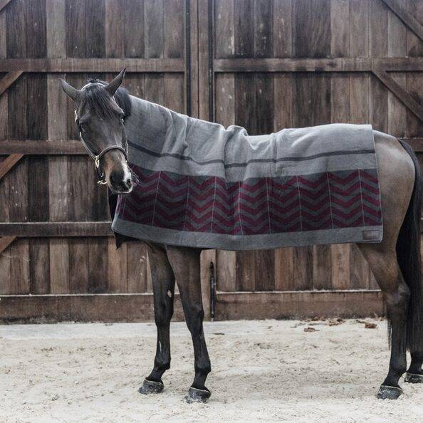 Kentucky Horsewear heavy fleece rug SQUARE FISHBONE