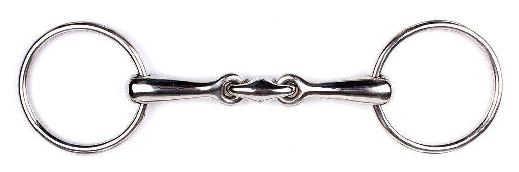 QHP snaffle bit, double jointed