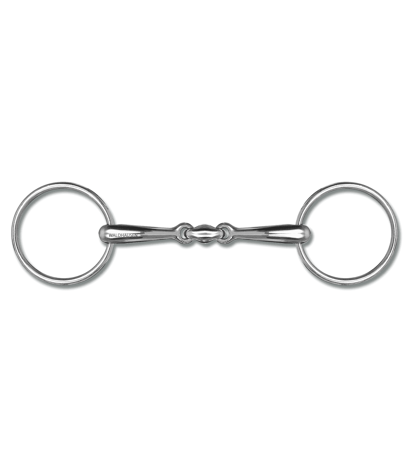 Waldhausen Snaffle bit, double jointed Anatomical