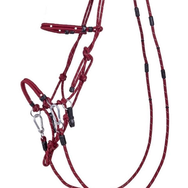 qhp rope halterset multifunctional dark red 740x500 9354